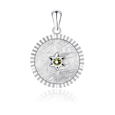 925 Sterling Silber Muonionalusta Meteorit Anhänger aus Schweden Modisch