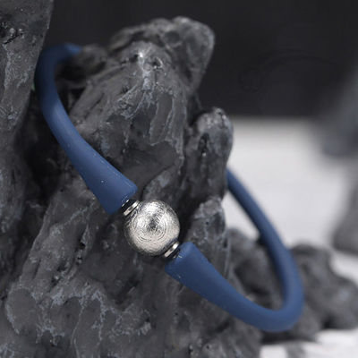 Silikon elastisches Seil Meteorit Perlen Armband 10 mm Unisex Modisch