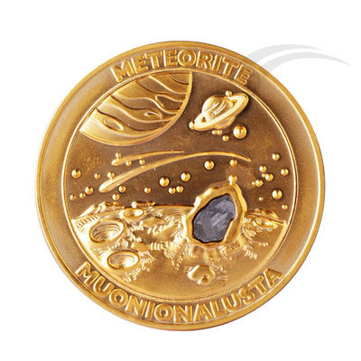 Raumfahrt Meteorit Muonionalusta Metallmünze Sammler 40mm Gott Kupfer