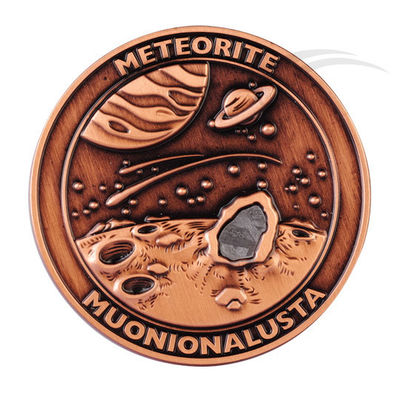 Raumfahrt Meteorit Muonionalusta Metallmünze Sammler 40mm Gott Kupfer