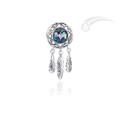 Meteorite Chips Galaxy Schmuck Silber Charm Kollektion Traumfänger Anhänger