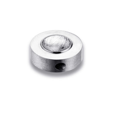15 mm Trommel Meteorit Anhänger Edelstahl Titanschmuck