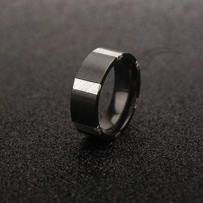 8 mm Breite Meteoritenband Ring Ewigkeit Muonionalusta Meteoritenring