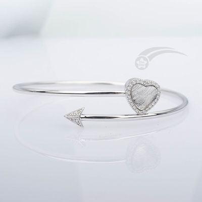 Muonionalusta Meteorite Armband Herz Cupid'S Pfeil Armband 58mm Durchmesser