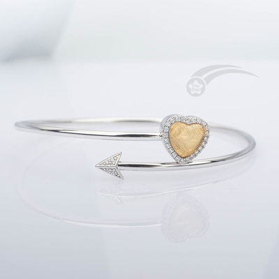 Muonionalusta Meteorite Armband Herz Cupid'S Pfeil Armband 58mm Durchmesser