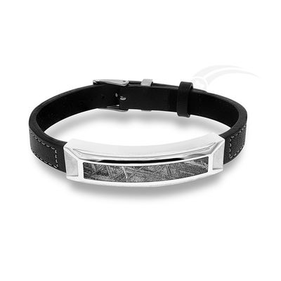 Echtes Leder Meteorit-Armband für Männer einstellbares Unisex Komfortabel