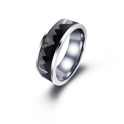 Starry Night Men Meteorit Ring Hochzeitsband Ein himmlisches Symbol der Liebe