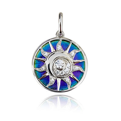Apollo Meteorite 925 Sterling Silber-Kustom Pendants mit Regenbogenfarbe