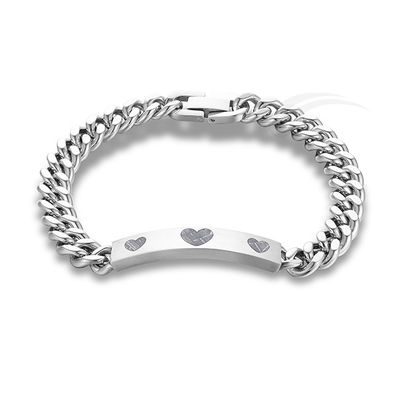 Herzen Galaktischer Meteorit Männer Stahl Armbänder Stoßbeständig